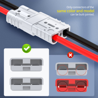 Connecteur rapide de batterie 50A, kit de connecteurs de câble de batterie de calibre 6 à 12, faisceau de câbles, prise 12V pour treuil de remorque