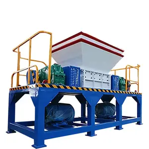 Large Capacity Industrial Scrap Shredder Good Performance Car Body Crusher Two Shaft Metal Shredder machine with Best Sales Serv