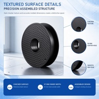 Bobine de filament d'imprimante 3D vide texturée noire de 200 mm, bobine en plastique universelle personnalisée pour l'impression 3D