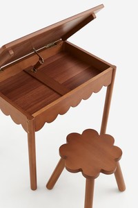 <strong>Wood</strong> Scallop-edge Weaning Desk <strong>and</strong> Stool <strong>Kids</strong>' <strong>Tables</strong> <strong>Kids</strong> <strong>Table</strong> <strong>and</strong> <strong>Chairs</strong> - Product Image 4