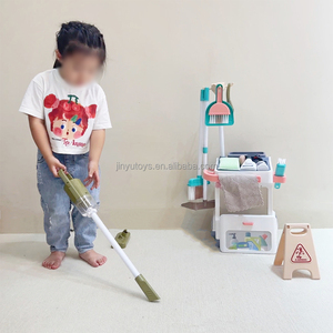 Juego de Herramientas de Limpieza del Hogar Simuladas para Niños, Aspiradora, <span class=keywords><strong>Escoba</strong></span>, Carretilla de Juguete, Caja de Regalo para Niños - Product Image 5
