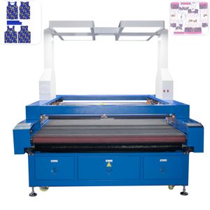 Automatic Panoramic Vision Laser Cutter 150W High Speed Single Head <b>Fabric</b> <b>Cutting</b> System for Garment - Product Image 1