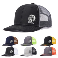 Casquettes en maille 6 panneaux 100 % coton pour adultes, avec transfert thermique, style décontracté, pour équipes, écoles, organisations, hip-hop, baseball – Vente en gros directe usine indienne
