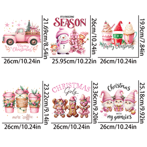 Trending Christmas <span class=keywords><strong>Apparel</strong></span>: Adorável Holiday Elf Designs Impressão Offset com detalhes Crisp Vestuário Heat Transfer Patches - Product Image 3