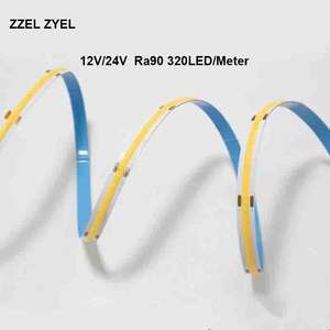 Concurrerend geprijsde 320LED/<span class=keywords><strong>m</strong></span> 24V 32,8ft flexibele USB-aangesloten lichtkettingen IP33 CRI90 COB Epistar IC 8mm PC - Product Image 2