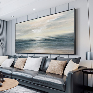 Pintura <span class=keywords><strong>al</strong></span> Óleo 100% Hecha a Mano de Paisaje Marino, Arte Moderno con Textura de Escena Marina <span class=keywords><strong>para</strong></span> Decoración de Sala de Estar - Product Image 4