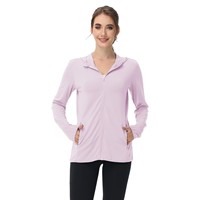 Vestes d'été pour femmes, protection solaire UPF50+, col à capuche, grande taille, vêtements d'extérieur fins, anti-UV, manches longues, vêtements d'extérieur