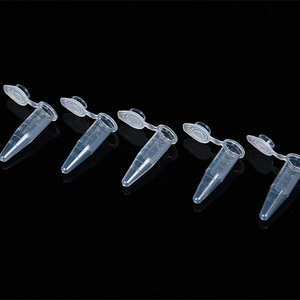 Yuan Yi Centrifuge <b>Tubes</b> 1.5ml Large Cap No Teeth Pointed Bottom Graduated Transparent <b>Plastic</b> For Lab Use - Product Image 2