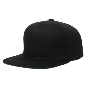 Casquette de baseball snapback noire vierge 6 panneaux, 20% laine 80% acrylique, haute qualité, faible MOQ, vert classique, décontractée pour l'extérieur, vente en gros - Product Image 1