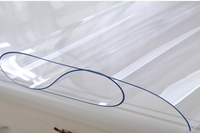 Plaque en PVC souple transparent décorative personnalisée avec surface lisse, qualité supérieure