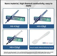 Pâte thermique en silicone MX-4 4g/8g/20g pour le refroidissement du processeur et de la carte graphique