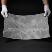 Revêtement mural moderne en quartz souple texturé vague ondulée MCM, panneau de carrelage flexible imperméable pour la maison et la salle de sport, garantie 5 ans