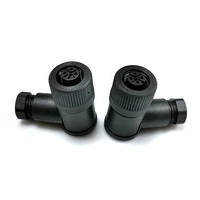 Connecteur d'alimentation DIN étanche NMEA2000 à 5 broches, adaptateur femelle à 90 degrés, convertisseur marin IP67, bloc d'interface de panneau