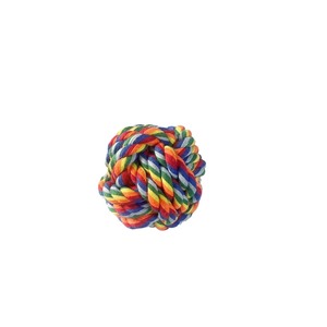 Jouet à mâcher pour chien en corde de coton arc-en-ciel, jouets à mâcher durables pour animaux de compagnie, ensemble pour chiens en stock - Product Image 3