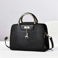 Sac à bandoulière carré en PU texturé effet pierre brillant pour femme, avec deux sangles, fermeture éclair, couleur unie, en polyester