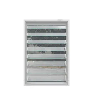 Alumínio vidro transparente rollinginterior obturador forhome cozinha janelas louver