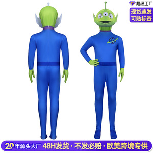 Disfraz de Alien de Tres Ojos de Toy Story para Niños, Mono Azul, Disfraz de Halloween, Traje de una Pieza para Niños - Product Image 2