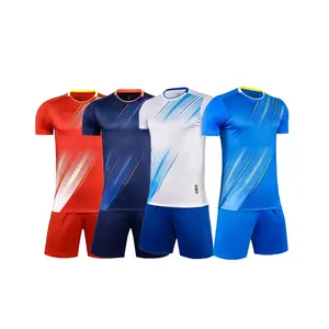 Wholesale Team Custom Football Jersey Embroidery Soccer Kit Sublimated Soccer Jersey For Men