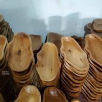 Bol en bois massif fait main sur mesure, écologique, moderne, pour cadeau d'affaires, avec décor à grain naturel