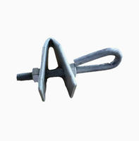 Plaque de fixation de type QJ avec crochet pour câble à fibres optiques ADSS, résistante à l'usure, pour suspension décalée, matériel de support de charge