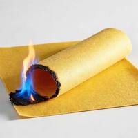 Feutre en polyimide P84, tissu filtrant haute température 260°C, ignifuge UL94 V-0, non-tissé pour l'incinération des déchets et les fours de fusion d'usines sidérurgiques