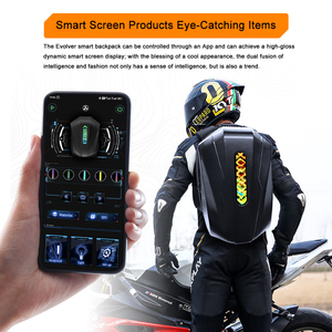 Mochila impermeable para hombre, con pantalla Led rígida para montar en motocicleta, para viaje <span class=keywords><strong>de</strong></span> negocios, para ordenador portátil, <span class=keywords><strong>de</strong></span> fábrica personalizada - Product Image 3