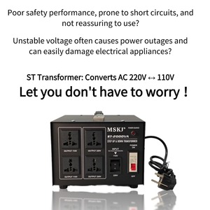 Nhà Máy Trực Tiếp ST-2000VA Biến Áp Điện Quốc Tế Điện Áp Chuyển Đổi 50Hz 220V 110V/110V 220V <span class=keywords><strong>Step</strong></span>-up Bước Xuống Chuyển Đổi - Product Image 3