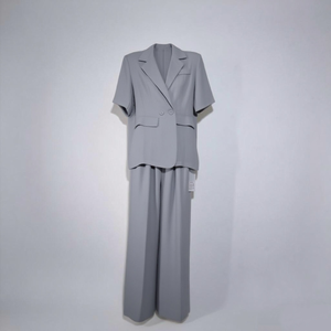 Completo <span class=keywords><strong>Abbigliamento</strong></span> Casual <span class=keywords><strong>Donna</strong></span> Modello 2026: Top e Pantaloni Larghi con Stampa Fantasia, Lunghezza alla Caviglia, Ideale per Primavera/Estate - Product Image 3