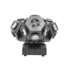 Hot Disco Party Light 18Pcs Leds Rgbw 3 Head Beam Spot Laser Lichteffect Voor Bruiloft Dj Show Concertbar Party