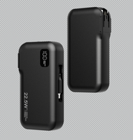 Nuevos Productos de Tendencia 2026, Banco de Energía Portátil de 10000 mAh con Pantalla Digital, Enchufe de CA y Cable Tipo C Integrado