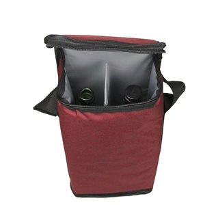 Tas pendingin Foil aluminium kustom bawa pulang 6 botol pengiriman makanan anggur tas pendingin termal terisolasi - Product Image 5