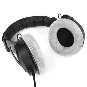 Coussinets de remplacement en mousse à mémoire de forme, oreillettes grises plus douces pour casque beyerdynamic DT 990 Pro DT 770 Pro <span class=keywords><strong>DT990</strong></span> DT770 Pro, vente en gros - Product Image 3