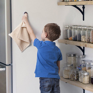 High Quality Creative Round Push Bathroom <strong>Towel</strong> <strong>Hooks</strong> Premium Adhesive Tea <strong>Towel</strong> Holder Wall Mount <strong>Hook</strong> for Kitchen - Product Image 4