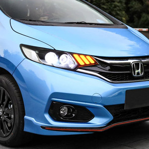 FT luci auto per fari <span class=keywords><strong>Honda</strong></span> Fit <span class=keywords><strong>Jazz</strong></span> GK5 2014-2020 LED Projetor luce diurna luce di marcia accessori automobilistici - Product Image 4