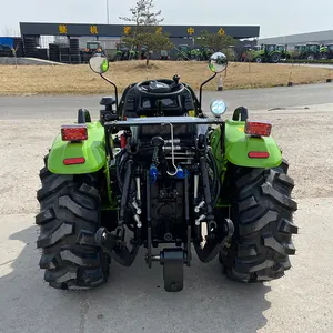 Çin fabrika 4X4 tekerlek 4WD üreticisi 50HP 60HP 70HP 80HP 90HP çiftlik traktörü bahçe traktörü İsteğe bağlı parçalar ile