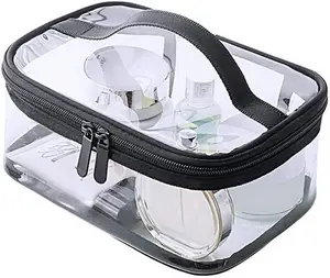 Draagbare Waterdichte Reizen En Zakelijke Clear Pvc Wc Make Up Bag