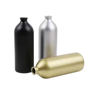 50ml 100ml 150ml 200ml 300ml 500ml Empty metal aluminum bottle for cosmetic oil, perfume aluminum bottles