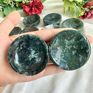 Cuenco de Ágata Musgosa de Alta Calidad al por Mayor, Estilo Bohemio, Tendencia de Moda para Decoraciones Únicas del Hogar, Regalos Festivos, Piedra - Product Image 6