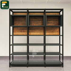 ตู้โชว์เสื้อผ้าแบบกำหนดเอง ชั้นวางเสื้อผ้า ราวแขวนผนัง เคาน์เตอร์แคชเชียร์ โคมไฟร้านบูติก - Product Image 4