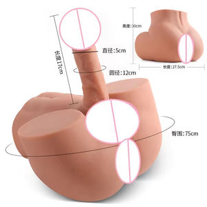 Jouets sexuels pour adultes : Poupée sexuelle réaliste à contrôle manuel, type demi-corps, avec fesses et anus, pour hommes gays, avec stimulateur de point G et vibrateur - Product Image 2