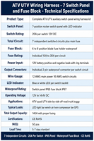 Harness Kabel Mobil 12V Inti Tembaga Berinsulasi PVC Konektor Multi-Pin dengan Rectifier CDI Kill Switch Panjang Dapat Disesuaikan
