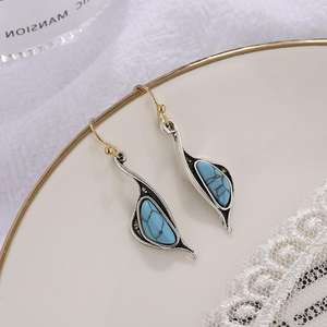 ファッションハワイアンかわいい韓国の鳥の結婚式ボヘミアンジュエリードロップターコイズ自由奔放に生きるジュエリーイヤリング女性のためのピアスジュエリー - Product Image 3