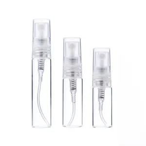 Eco friendly products 2024 small spray bottle fine mist travel perfume transparent makeup separate sunscreen glass