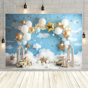 Sfondo 5x7ft per Festa <span class=keywords><strong>di</strong></span> <span class=keywords><strong>Compleanno</strong></span> <span class=keywords><strong>Bambini</strong></span>, Sfondo per il Primo <span class=keywords><strong>Compleanno</strong></span> <span class=keywords><strong>di</strong></span> Bambina o Bambino - Product Image 4
