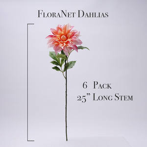 Fleur artificielle Dahlia simple en PU, toucher réel, haute qualité, très vendue, pour centre de table, décoration maison et mariage - Product Image 2