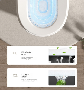 WC intelligent commercial à chasse continue, télécommande, économie d'eau, bidet intégré, système de drainage en S - Product Image 5