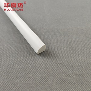 قوالب جدارية من الفينيل الأبيض مقاس 1/2 بوصة بتصميم ربع دائري، مقاومة للماء وعصرية للديكور الداخلي، متوفرة بالجملة بأسعار منخفضة - Product Image 3