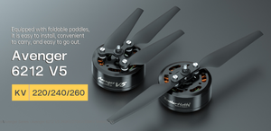 Moteur brushless DC pour drone FPV BrotherHobby Avenger V5 6212 220kv/240kv/260kv avec hélice pliable - Product Image 2