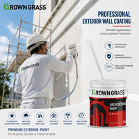 Revêtement liquide acrylique GROWN GRASS pour intérieur et extérieur, finition mate, résistant aux intempéries, protection UV, imperméable, pour bâtiments