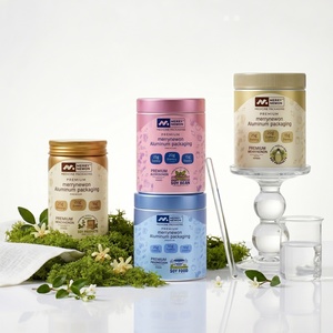 Customizable 360ml 500ml Aluminum Jar <b>for</b> Probiotic Capsule High-End Health Care Packaging - Product Image 1